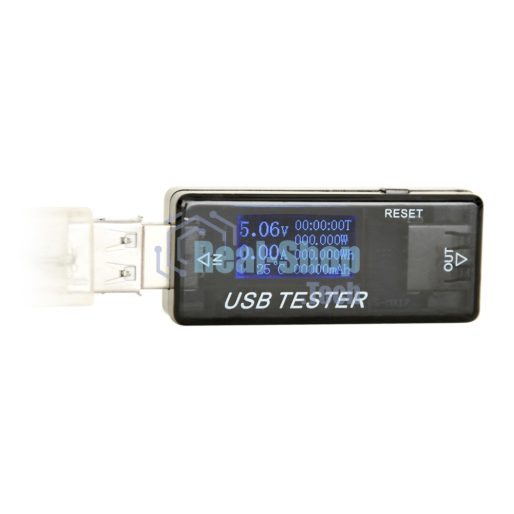 Измеритель мощности USB порта Energenie EG-EMU-03, до 30V/5A, поддержка QC 2.0 и 3.0