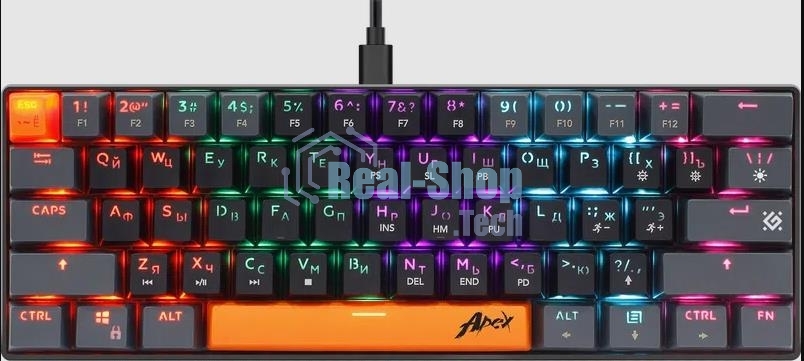 Клавиатура проводная Defender USB APEX GK-002 RU