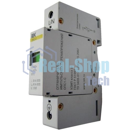 Ограничитель перенапряжения ОПС1-C 1P IEK MOP20-1-C