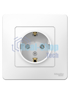 Розетка СП Blanca 16А 250В без шторок с заземл. бел. SchE BLNRS001011