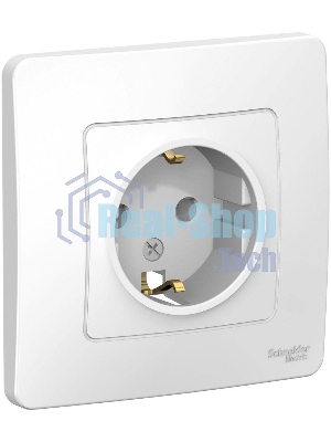 Розетка СП Blanca 16А 250В без шторок с заземл. бел. SchE BLNRS001011