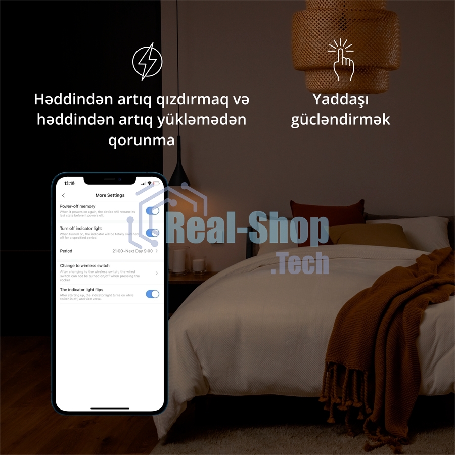Выключатель умный Aqara Smart wall switch H1 (with neutral, double rocker) WS-EUK04