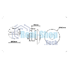 Настенный светодиодный светильник Ambrella light LH31037 GR/SM серый/дымчатый 6W 3000K 150*150*85