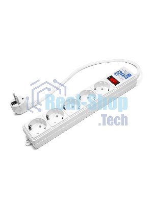 Сетевой фильтр Power Cube B 0,5 м 5 розеток (белый) 10А/2,2кВт