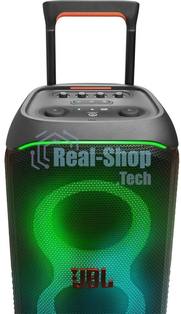 Портативная акустика JBL PartyBox Stage 320 (1.0 2 x 120 Вт, Bluetooth, AUX, USB, 6.3 мм jack, RGb подсветка, IPX4, JBLPBSTAGE320UK)