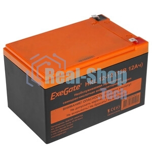 Аккумуляторная батарея ExeGate EX285654RUS HRL 12-80 (12V 80Ah, под болт М6)