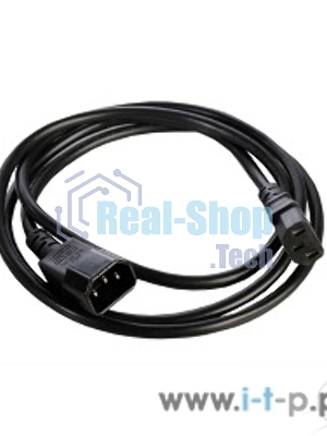 Шнур питания с заземл. IEC 60320 C13/IEC 60320 C14, 10А/250В (3x1,0), 1,8 м. (R-10-Cord-C13-C14-1.8)