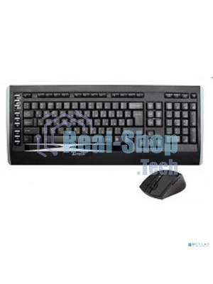 Комплект клавиатура+мышь A4TECH 9300F беспроводной, USB, 2000 DPI, чёрный