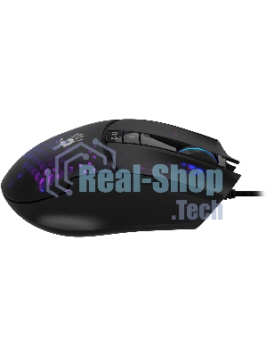 Мышь проводная A4Tech Bloody L65 Max черный/фиолетовый, 12000 dpi, USB, кнопки - 7