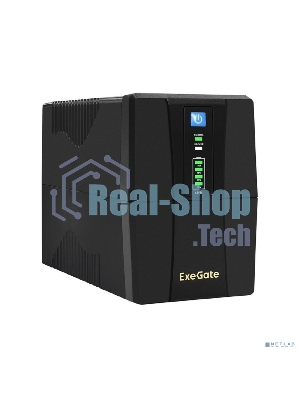 Источник бесперебойного питания ExeGate Power Back BNB-1000.LED.AVR.4C13 1000VA/550W, LED, AVR, 4*C13, черный
