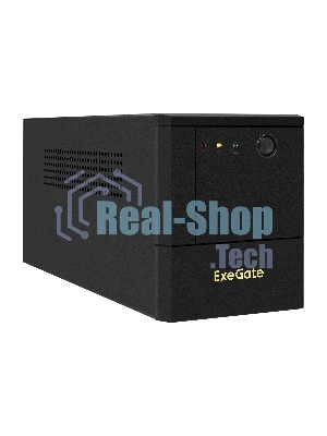 Источник бесперебойного питания ExeGate Power NB-2000.LED.AVR.4SH.USB (2000VA/1200W, LED, AVR, 4*Schuko, USB, батарея 12V 9Ah - 2 шт., металлический корпус, Black)