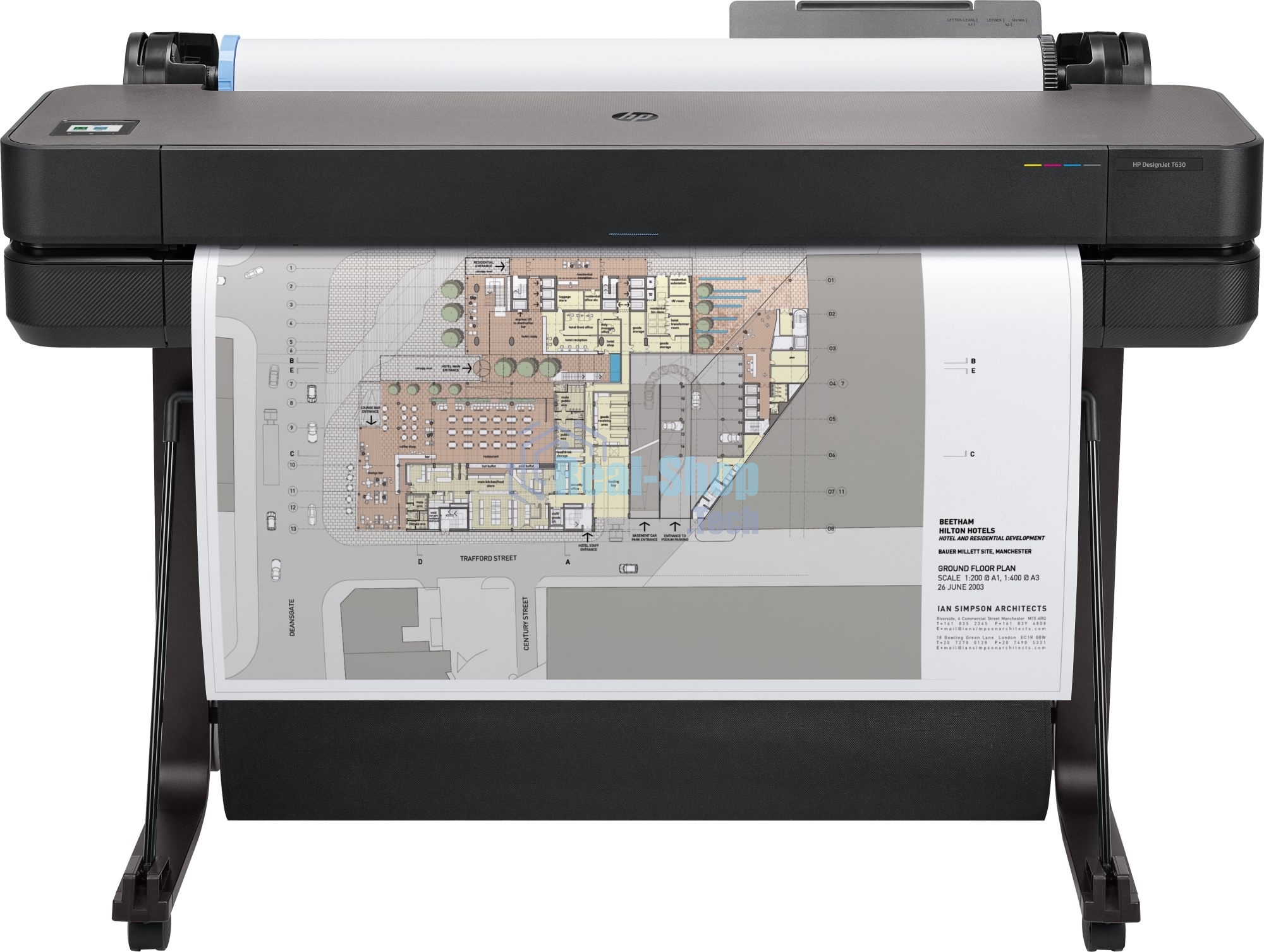 Плоттер струйный HP Designjet T630 (5HB11A/5HB11D), A0, 36