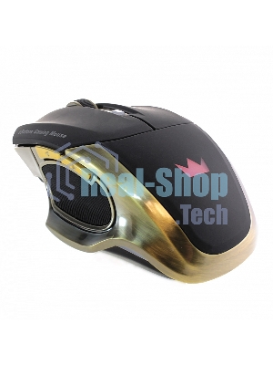 Мышь беспроводная Crown Gaming CMXG-605 черный, 1600 dpi, радиоканал, USB, кнопки - 6