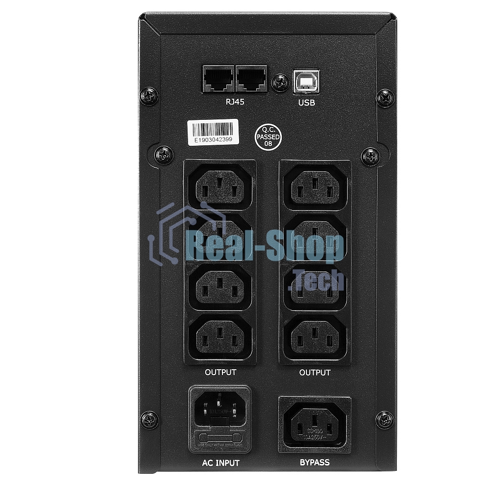 Источник бесперебойного питания CROWN Line Intractive CMU-SP1200IEC LCD USB 1200VA\720W, корпус металл, 2x12V/9AH, розетки 8*IEC, трансформатор AVR 140-290V, LCD-дисплей, cъемный кабель 1.2 м, порт RJ11/45, порт USB, защита: от перегрузки, от КЗ, от скачков напряжения