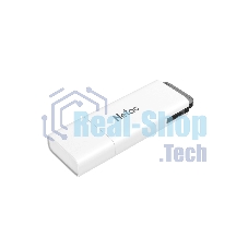 Флешка USB Netac U185 (NT03U185N-064G-20WH), 64Gb, USB 2.0, R/W 25/10, белый/серый