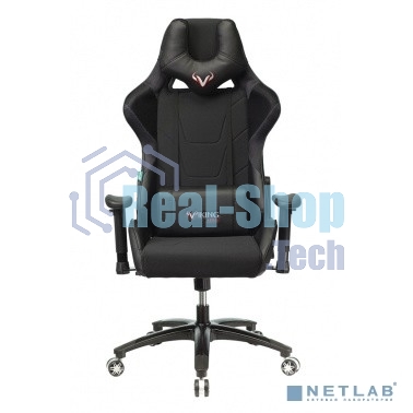 Кресло Бюрократ VIKING 4 AERO BLACK EDITION черный, экокожа, 120 кг, механизм качания