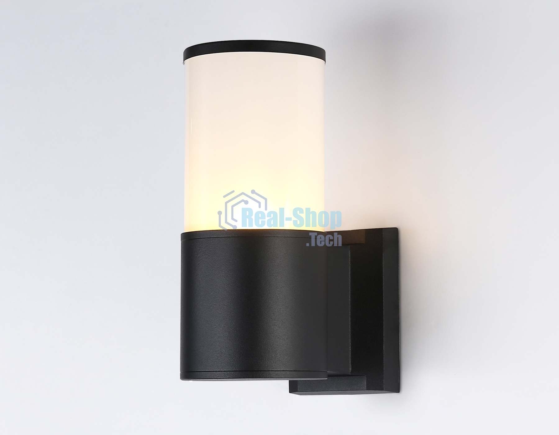 Светильник Ambrella light ST2451 BK/FR черный/белый матовый IP54 E27 max 40W 210*90*155