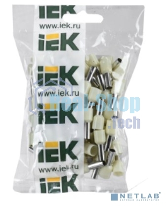 Наконечник-гильза изол. Е1012 10 кв.мм (уп. 100 шт) IEK UGN10-010-07-12