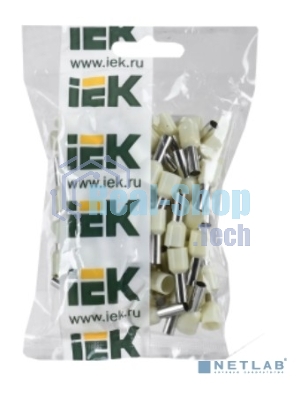 Наконечник-гильза изол. Е1012 10 кв.мм (уп. 100 шт) IEK UGN10-010-07-12