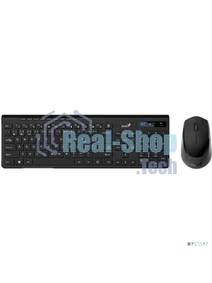 Комплект клавиатура+мышь Genius SlimStar 8230 беспроводной, USB + Bluetooth, 1000 DPI, чёрный