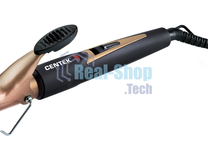 Щипцы для завивки волос Centek CT-2088 черный/бронзовый, 25 мм, 200 °C, 1 режим