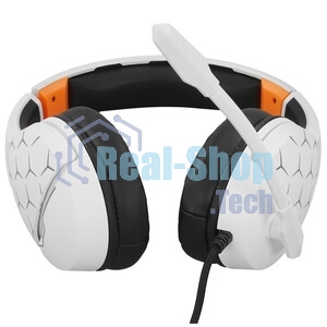 Гарнитура Oklick HS-L710G белый/чёрный, проводная, USB, подсветка