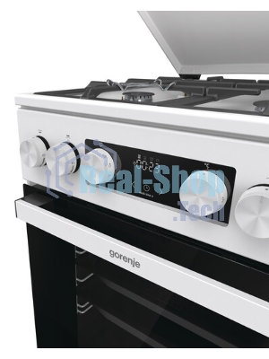 Плита комбинированная Gorenje GK5C42WF-B белый, конфорок 4 газовых, духовка 70 л, 50 см x 85 см x 59.4 см