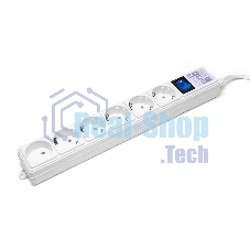 Сетевой фильтр Power Cube 1,9 м 6 розеток (белый) 16B/3,5 кВт