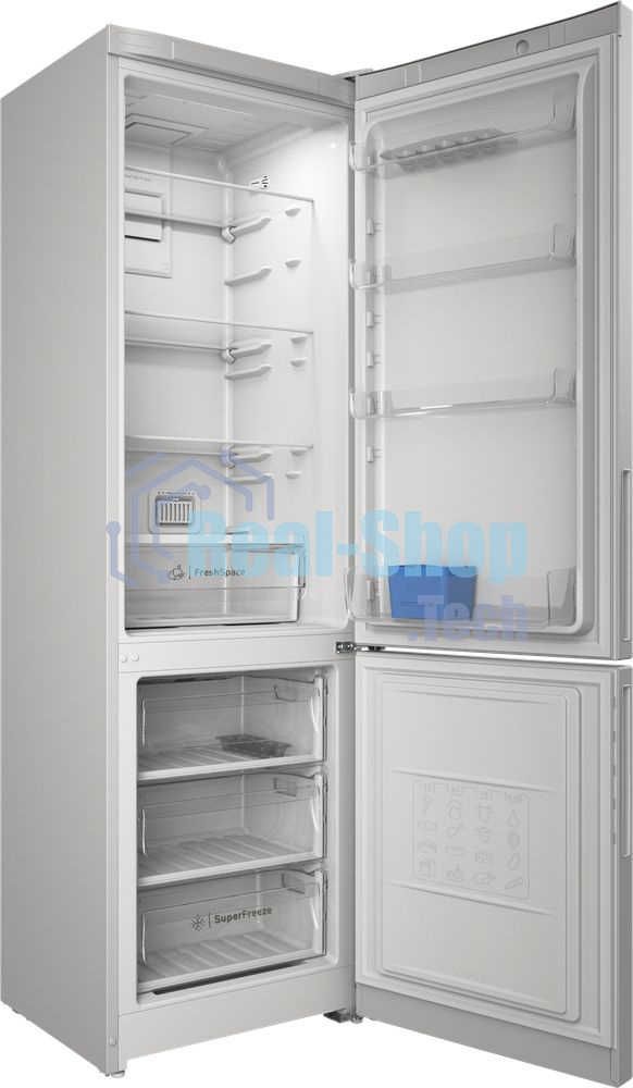 Холодильник Indesit ITR 5200 W белый двухкамерный 247/78л морозилка снизу