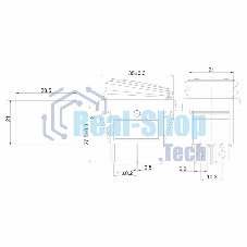 Выключатель клавишный Rexant 250V 15А (4с) ON-OFF красный с подсветкой, влагозащита