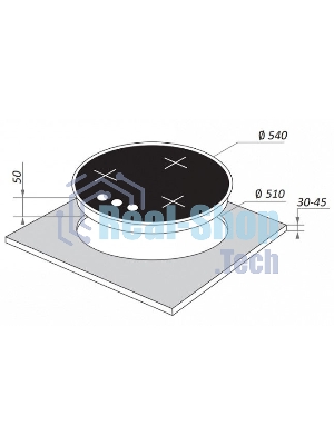 Газовая варочная панель Maunfeld EGHG.43.23CW/G