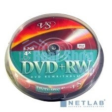Диск DVD+RW VS (PERFEO) 4.7 Gb, 4x, Cake Box (10), (10/250).
