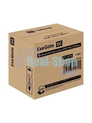 Аккумуляторная батарея ExeGate DT 1275 (12V 75Ah, под болт М6)