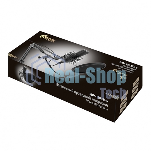 Микрофон Ritmix RDM-180 черный