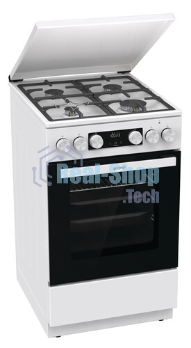 Плита комбинированная Gorenje GK5C42WF-B белый, конфорок 4 газовых, духовка 70 л, 50 см x 85 см x 59.4 см