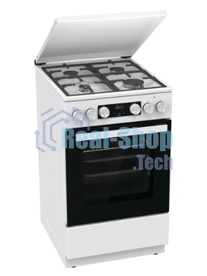 Плита комбинированная Gorenje GK5C42WF-B белый, конфорок 4 газовых, духовка 70 л, 50 см x 85 см x 59.4 см