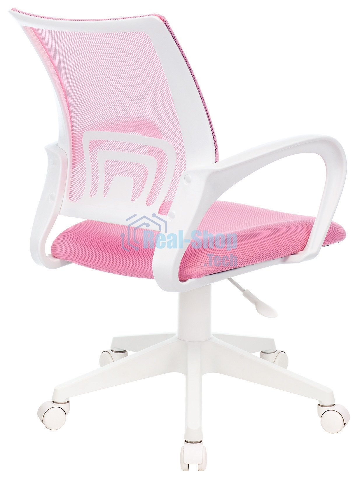 Кресло Бюрократ CH-W695NLT TW-06A TW-13A розовый, сетка/ткань, 120 кг, механизм качания