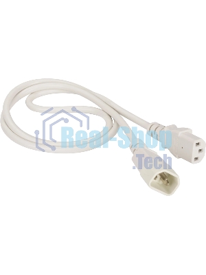 Шнур питания Lanmaster LAN-PP13/14-1.5-WH C13-С14 проводник.:3x0.75мм2 1.5м 220В 10А белый