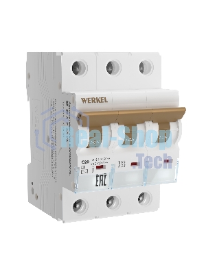 Автоматический выключатель Werkel 3P 20 A C 4,5 кА W903P204