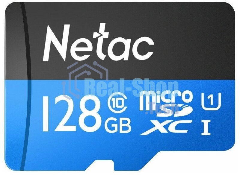 Флеш-Карта NeTac P500 Standard MicroSDXC 128Gb U1/C10 up to 80Mb/s, retail pack card only