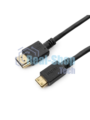 Кабель HDMI-miniHDMI Cablexpert CC-HDMI4C-10, 19M/19M, v2.0, медь, позол.разъемы, экран, 3.0м, черный, пакет