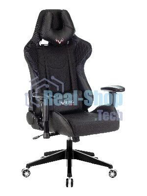 Кресло Бюрократ VIKING 4 AERO BLACK EDITION черный, экокожа, 120 кг, механизм качания