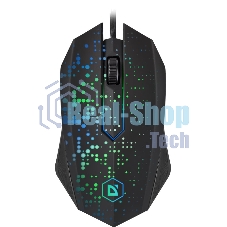 Мышь проводная Defender Event MB-754 черный, 1000 dpi, USB, кнопки - 3