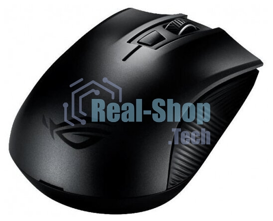 Мышь беспроводная ASUS ROG Strix Carry черный, 7200 dpi, радиоканал, Bluetooth, USB, кнопки - 6