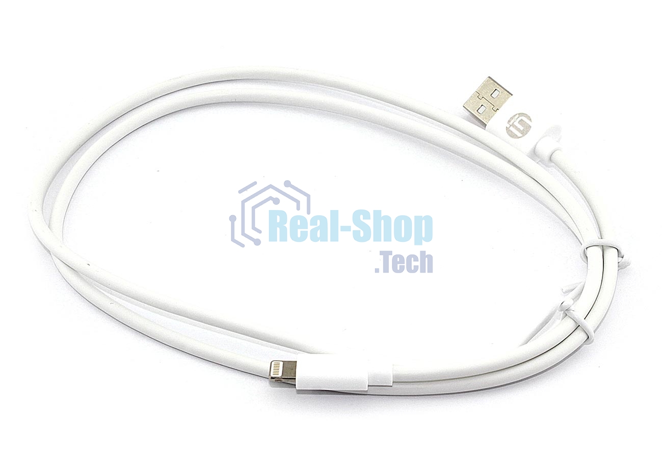 Дата-кабель Amperin USB-Lightning 1m 2A белый (YDS-C-AL)