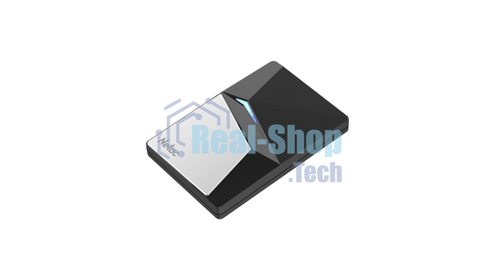 Внешний SSD Netac Z7S, 120 Gb, USB 3.2 Gen 2 Type-C, R/W 550/480, черный