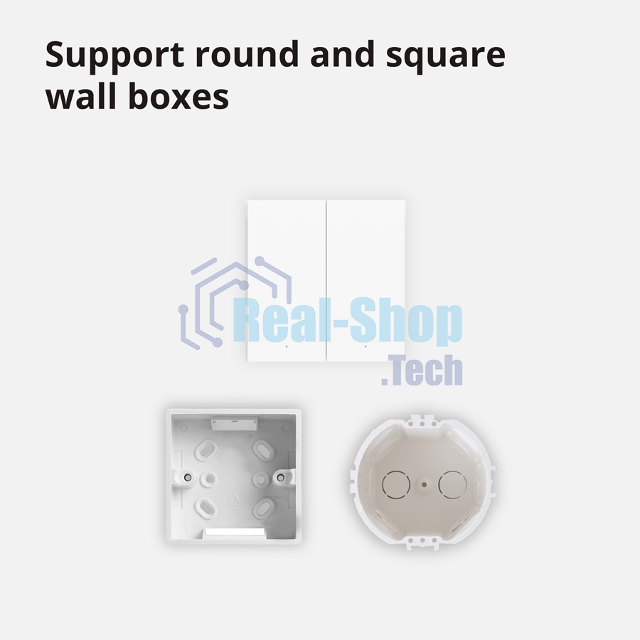 Выключатель умный Aqara Smart wall switch H1 (with neutral, double rocker) WS-EUK04