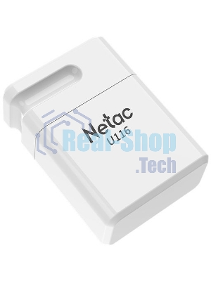 Флешка USB Netac U116 (NT03U116N-064G-20WH), 64Gb, USB 2.0, R/W 70/30, белый