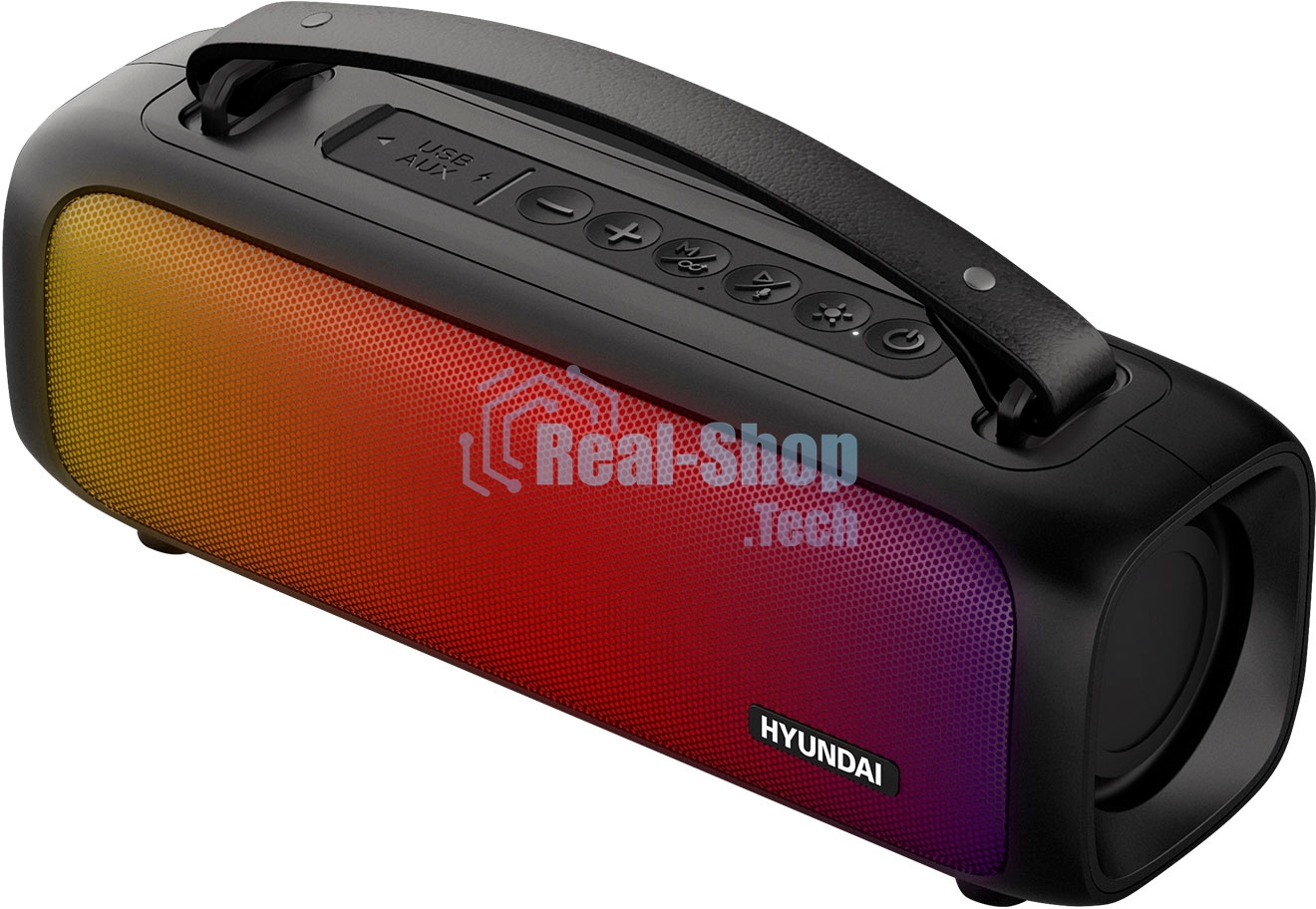 Колонка портативная Hyundai H-PS1020 черный 16W 2.0 BT 10м 1500mAh