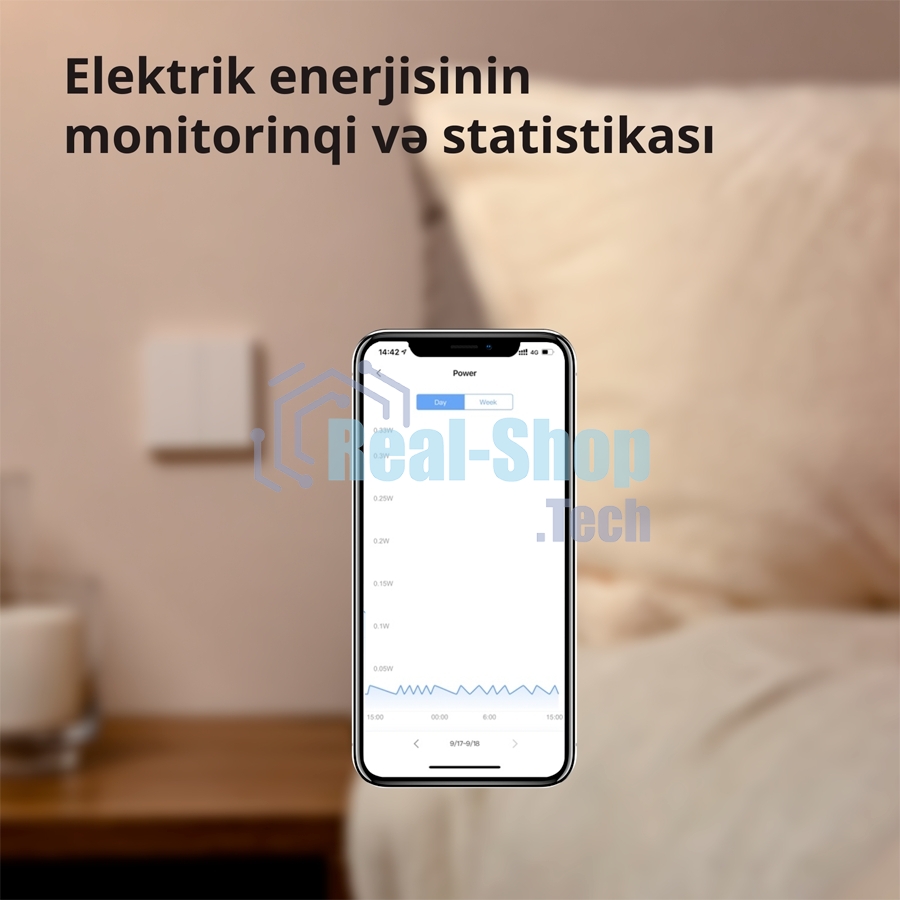 Выключатель умный Aqara Smart wall switch H1 (with neutral, double rocker) WS-EUK04